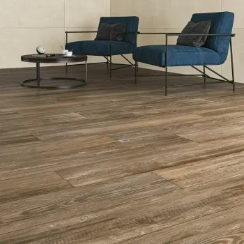 Copenhagan Dark Oak Rectified Matt Wood Effect Porcelain Floor Tile