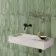 Zellige Sage Green Diamond Decor Gloss Porcelain Tile