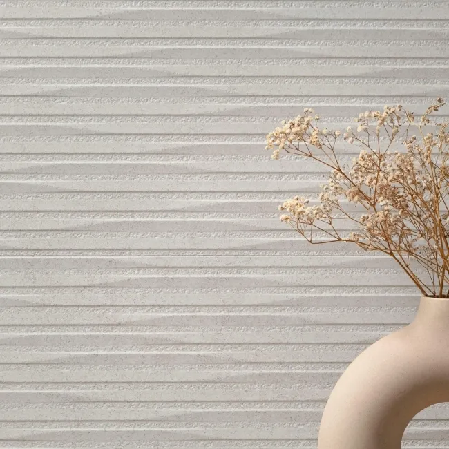 Colony Decor White Stone Effect Matt Ceramic Wall Tile