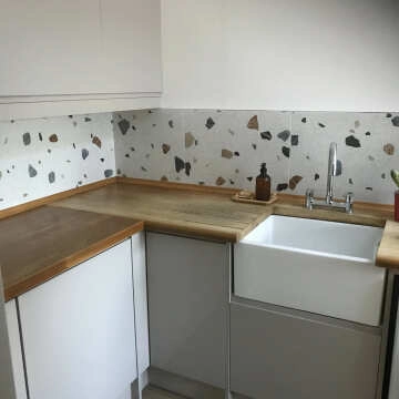 Trend White Terrazzo Multicolour Wall and Floor Tile