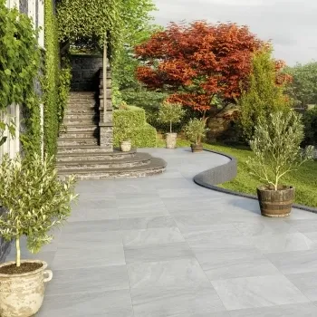 Ebor Grey Outdoor Slab Roomset