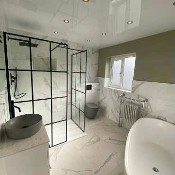 Place White Matt Marble Effect Floor Tiles