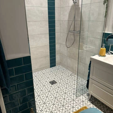 Brighton Grey Pattern Porcelain Floor Tiles