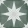 Supernova Star Green Patterned Matt Vitrified Ceramic Floor Tile