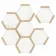 Fusion White Marble Effect & Oak Border Hexagon Tile