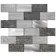 Metallic Silver Grey Glass Mosaic