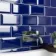 Metro Bevelled Victorian Cobalt Blue Gloss Ceramic Wall Tile
