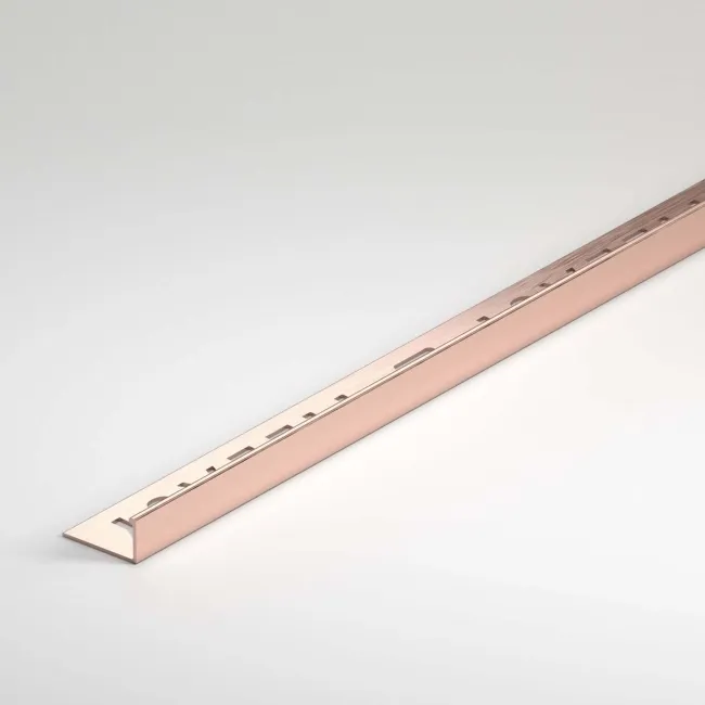 12mm Rose Gold Square Edge Metal Trim