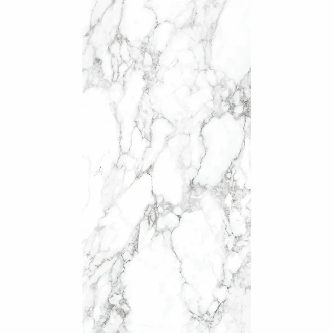 Arabescato White Marble Effect Polished Porcelain Wall and Floor Tile