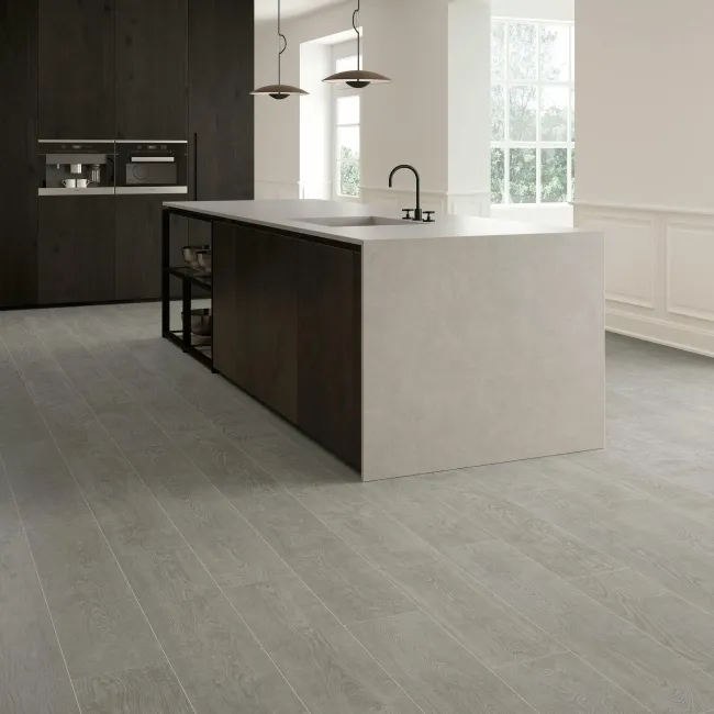 Authentic Grey Oak Wood Effect Matt Porcelain Floor Tile