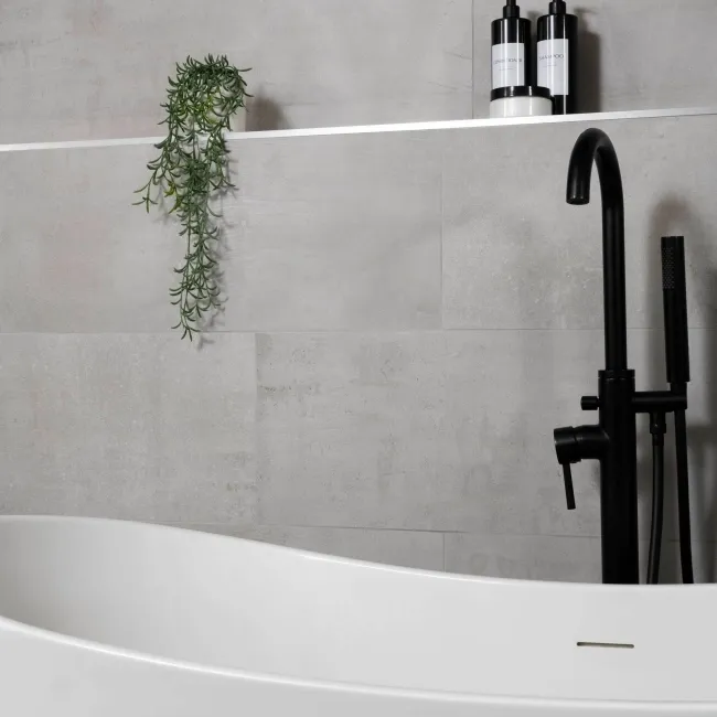 Bercy Grey Concrete Effect Matt Ceramic Wall Tile