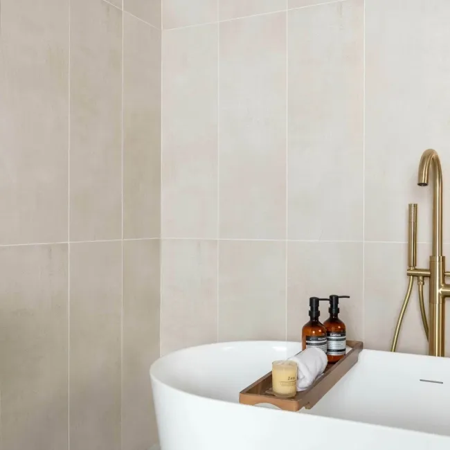 Bercy Sand Concrete Effect Matt Ceramic Wall Tile