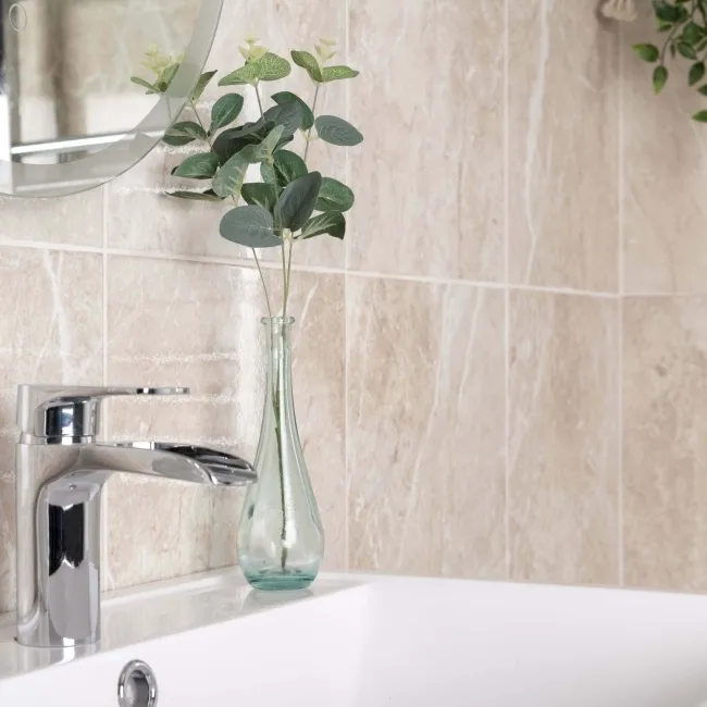 Bernini Marfil Gloss Marble Effect Ceramic Wall Tile