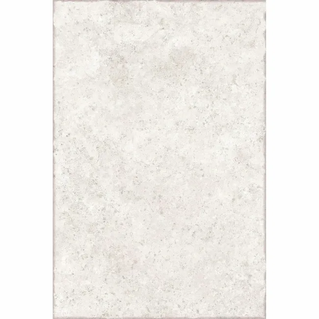 Bologna White Stone Effect Matt Porcelain Wall and Floor Tile