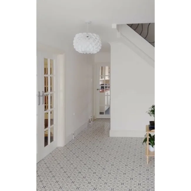 Brighton Grey Pattern Porcelain Floor Tiles