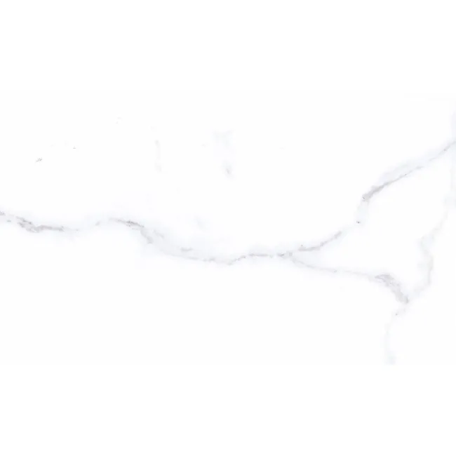 Carrara White Marble Effect Gloss Ceramic Wall Tile