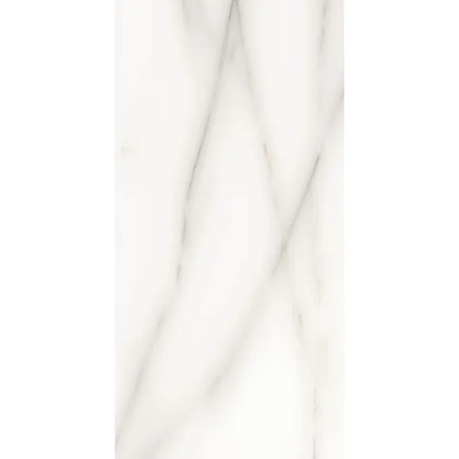 Classic White Onyx Marble Effect Polished Porcelain Tile