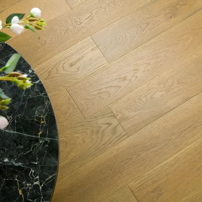 Delamere Smoked Brushed Oak Engineered Wood Flooring 13x150mm Oiled