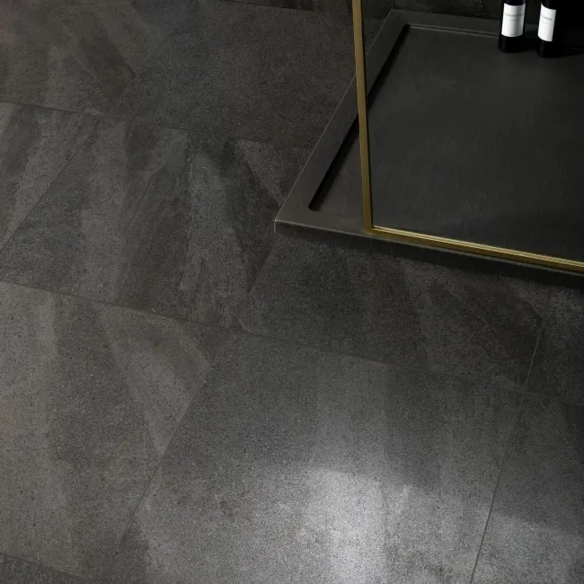 Galaxy Night Black Stone Effect Semi Polished Porcelain Tile