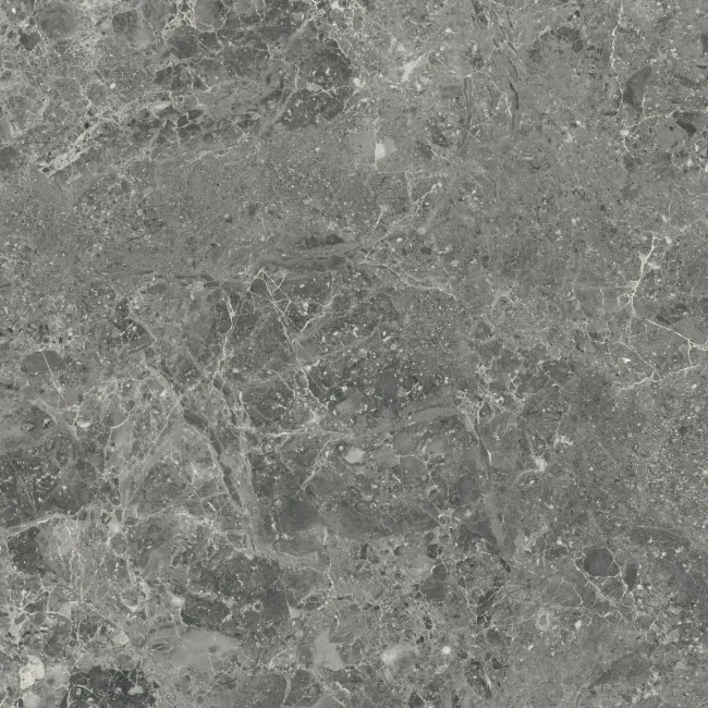 Roca Marais Dark Grey Marble Effect Matt Porcelain Floor Tile