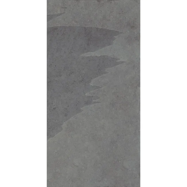 Mustang Light Grey Slate Effect Matt Porcelain Wall and Floor Tile