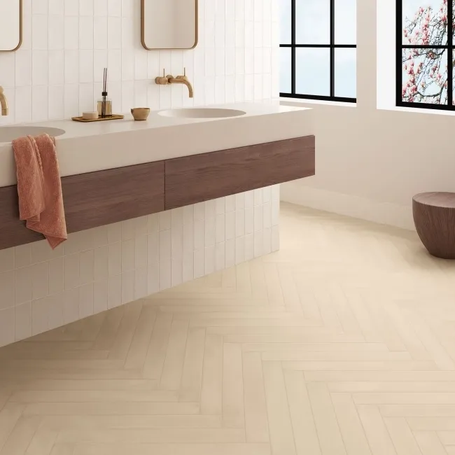 Stonella Beige Stone Effect Matt Porcelain Wall and Floor Tile