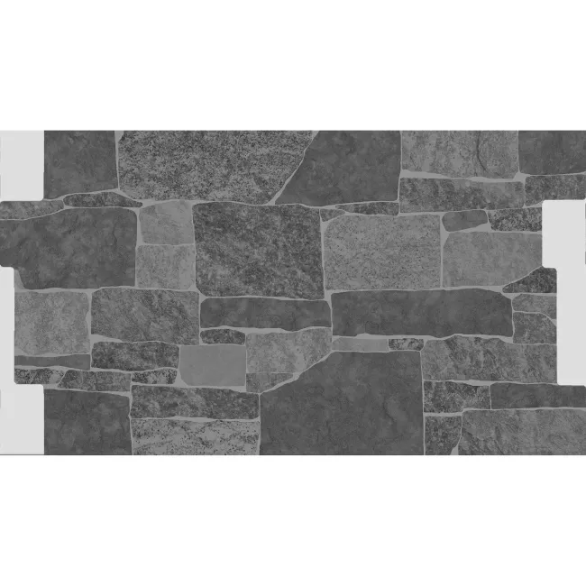 Stones Anthracite Dry Wall Effect Porcelain Wall Cladding Tile