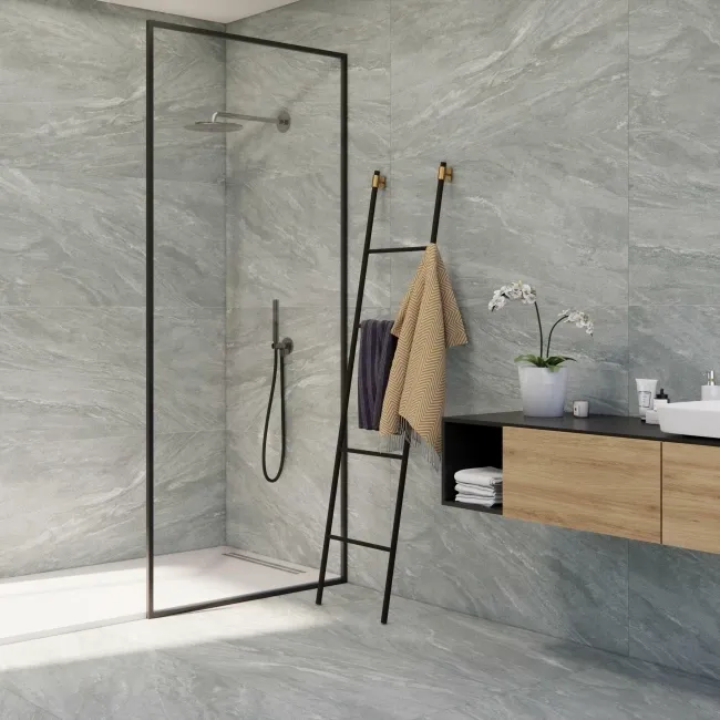 Teide Light Grey Stone Effect Anti Slip Matt Porcelain Tile