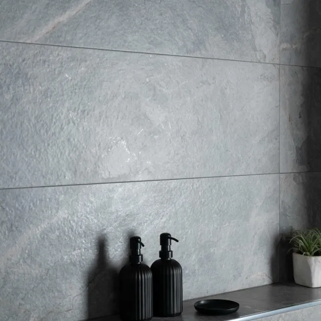 Tuscan Dark Grey Stone Effect Matt Ceramic Wall Tile