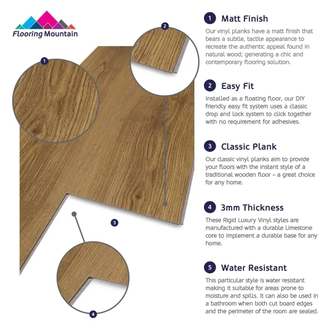 Watson Cappuccino Luxury Click Vinyl Flooring 3mm