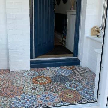 Andalucia Hexagon Patterned Porcelain Wall And Floor Tiles