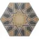 Andalucia Hexagon Patterned Porcelain Wall And Floor Tiles