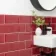 Metro Bevelled Victorian Burgundy Gloss Ceramic Wall Tile