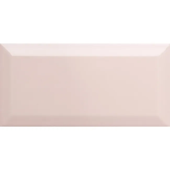 Metro Retro Bevelled Rose Pink Gloss Wall Tile