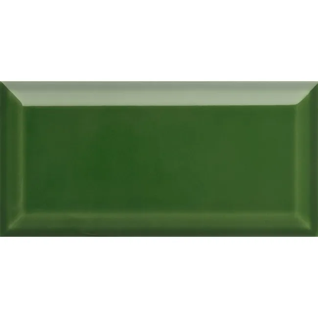 Metro Bevelled Victorian Green Gloss Ceramic Wall Tile