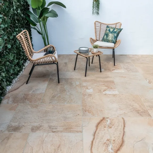 Basalto Beige Modular Outdoor Slab Tile