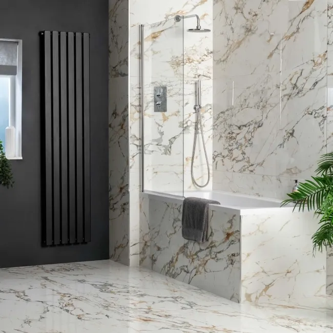 Bellagio Gold Marble Effect Polished Porcelain Large Wall and Floor Tile