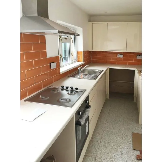 Gloss Wall Orange Metro Tiles