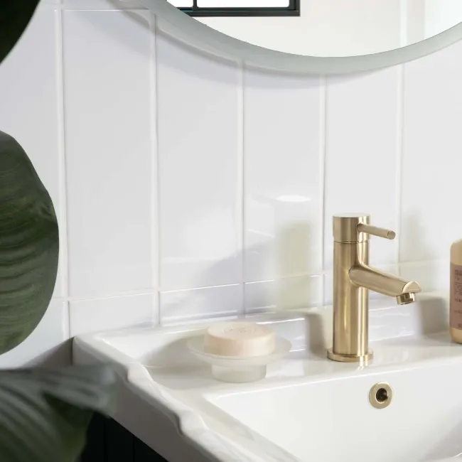 Linear Gloss Wall White Metro Tiles