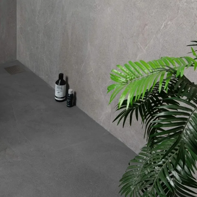 Lucca Grey Anti Slip Matt Stone Effect Porcelain Wall and Floor Tile