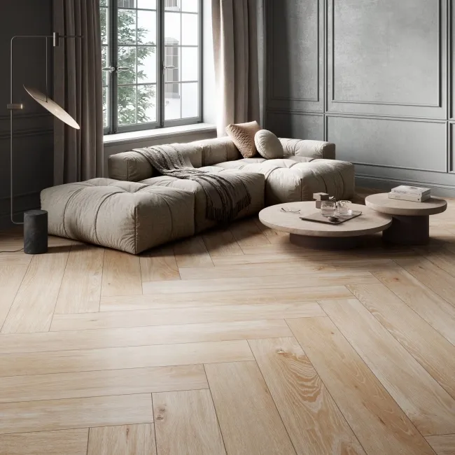 Madeira XL Light Oak Wood Effect Matt Porcelain Floor Tile
