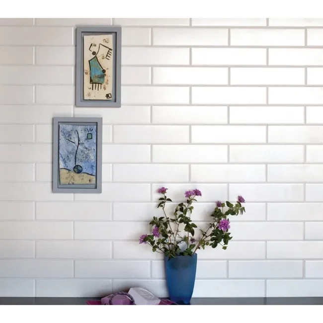 Microline White Matt Wall Tile