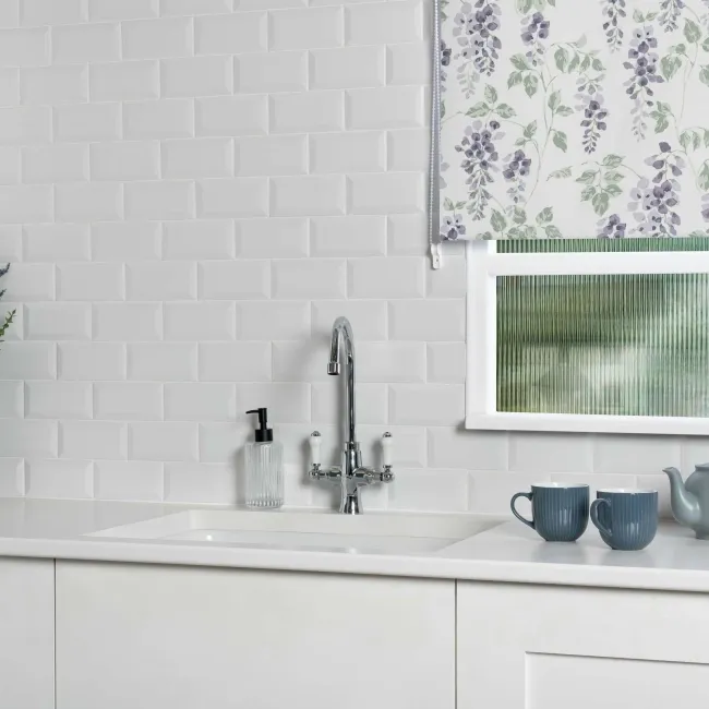 Mini Metro Matt White Wall Tiles