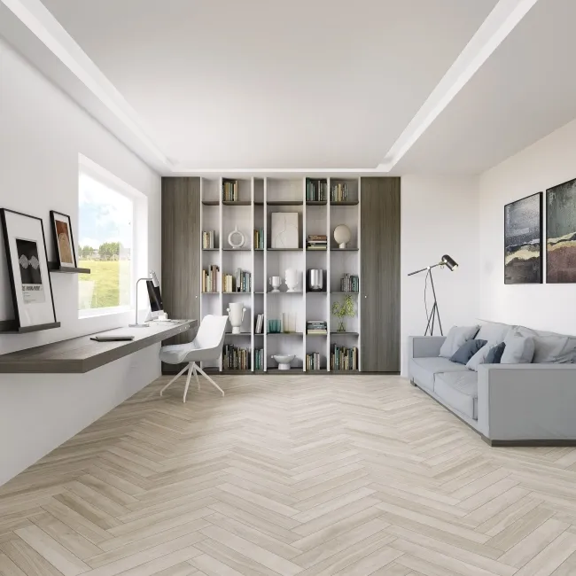 Nogal Grey Wood Effect Matt Porcelain Floor Tile
