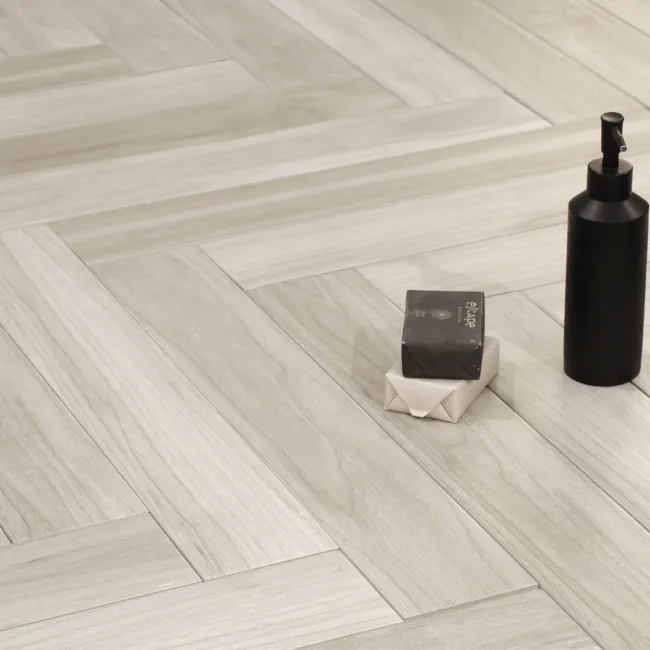 Nogal Grey Wood Effect Matt Porcelain Floor Tile