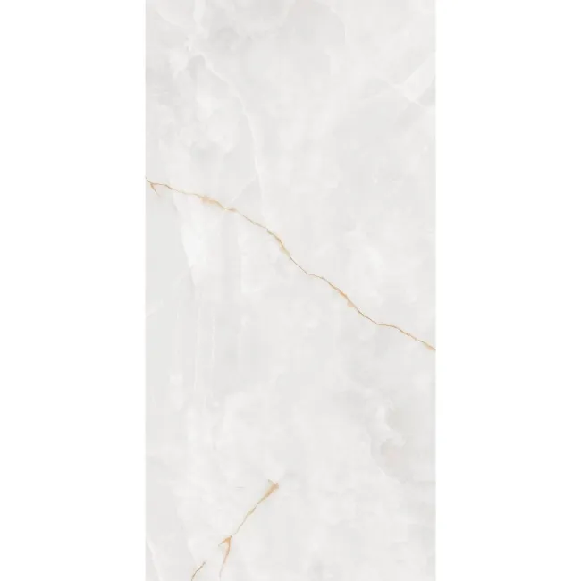 Omen White Onyx Marble Effect Matt Porcelain Tile