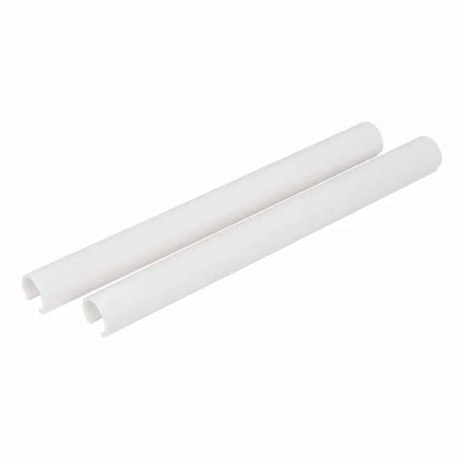 Plastic Pipe Covers - White - Pack Of 2