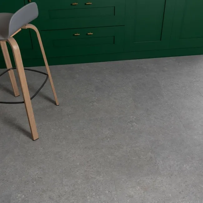 Runa Harbour Grey Tile Luxury Click Vinyl Flooring 5mm