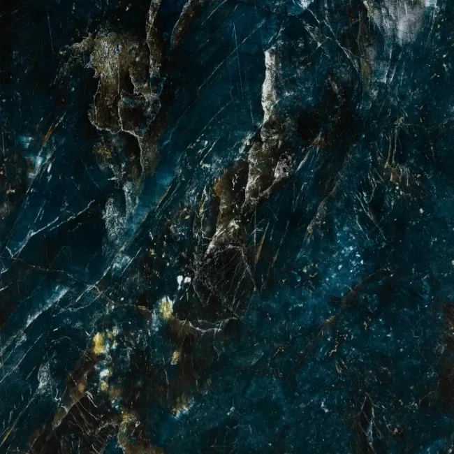 Sky Blue Marble Effect Polished Porcelain Floor Tile