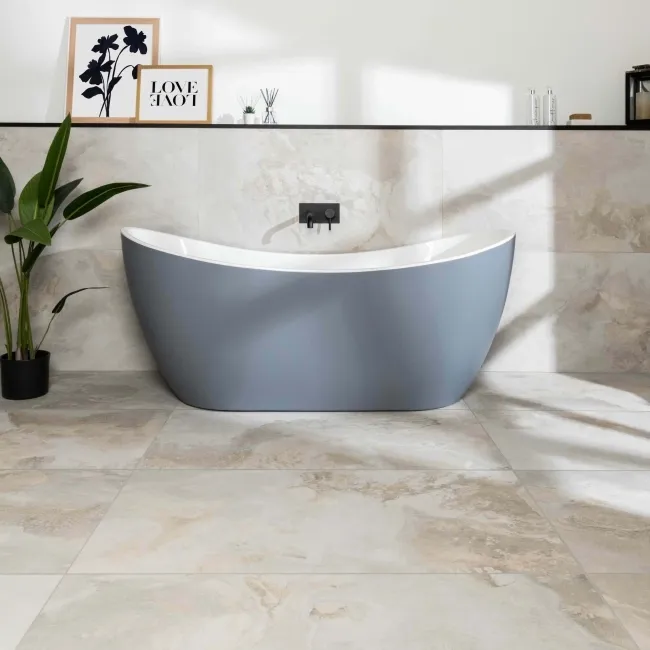 Slate Way Light Grey Matt Porcelain Wall and Floor Tile